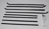1963-1965 Dodge Polara Dart Coronet Window Sweeps Felt Kit for B-Body Sedan - Front Rear Inner Outer 8 pcs Authentic