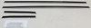 1968-69 Camaro Window Sweeps Felt Kit Outer 4Pc Replacement Weatherstrip Set - Chevrolet Car Part Image