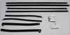 Window Sweeps Felt Kit for 1969 Oldsmobile Cutlass Convertible - USA Made OEM Quality Weatherstrip Set, Front Rear Left Right