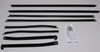 Window Sweeps Felt Kit for Pontiac GTO Lemans Convertible - Front, Rear, Left, Right Weatherstrip Set