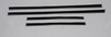 1968 Dodge Charger Coronet Window Sweeps Felt Kit Belt Line Weatherstrip for 2 Door Convertible - Front Rear Left Right Outer