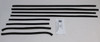 Window Sweeps Felt Kit Weatherstrip for Ford Torino 1968-69 Front Rear Chrome - Authentic Seal to Reduce Rattling
