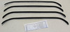 Window Sweeps Felt Kit for International Truck 2 Door - Authentic Weatherstrip Seal Set to Quiet Cabin & Smooth Windows