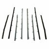 Door Window Belt Weatherstrip for 1966-1967 Chevrolet Chevelle 8Pc. Front & Rear