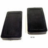 Clutch & Brake Pedal Pads for Universal Applications 2 Piece EDMP Rubber