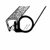 Pinchweld Trim Seal for Universal Applications 1 Piece Vinyl TS 1-12