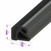 Roof Rail Seal for Universal Applications 1 Piece EDMP Rubber LP 53-B