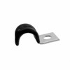 Insulated Half Clip for Universal Application 1 Pc Zinc Plated w Rubber Coat 302