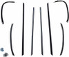 Door Window Belt Weatherstrip for 1969-1972 Pontiac GTO, Lemans Convertible 8 Piece EPDM Rubber