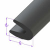 Rubber "U" Channel for Universal Applications 1 Piece EDMP Rubber LP 23-C