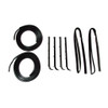 Door Seal Window Sweeps Channel Kit Left and Right 8pc for Ford F-Series/Br, Complete Weatherstrip Seal Kit.