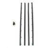 Window Sweeps Felt Kit Belt Line Weatherstrip for 1975-1979 Chevrolet Nova Coupe Hatchback Sedan - 4 Piece Kit - USA Made