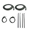 Door Seal Window Sweeps Channel Kit for 83-88 Ford Bronco II Ranger Left & Right - USA Made, Lifetime Warranty, High Quality