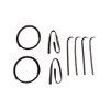 Window Sweeps Felt Kit Black Front Left and Right 6pc. for Vintage Ford Trucks - Belt Line Weatherstrip Revamp Solution