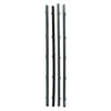 Window Sweeps Felt Kit Black Inner/Outer Left/Right Hand 4pc for 1967-72 GM - High Quality Weatherstrip Seal