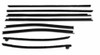 Door Window Belt Weatherstrip for 1968-1968 Buick Skylark 8 Piece EPDM Rubber