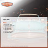 Glass Run Channel Weatherstrip, Left and Right Hand 2pc. for 80-98 Ford F-Series for 1980-1998 Ford Bronco and More