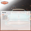 Door Upper Weatherstrip Seal, Left and Right Hand 2pc for 1973-1979 Ford F-Serie
