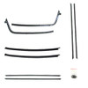 Window Sweeps Felt Kit Belt Line Weatherstrip for 69-72 Pontiac GTO Hardtop 2DR - Left & Right 8 pcs - US Manufactured