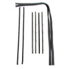Window Sweeps Felt Kit Black Left and Right Hand 8pc. for Chevy/GMC 1967-1972 - Belt Line Weatherstrip Kit - High Quality