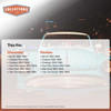 Trunk Rubber Weatherstrip Seal, for 1955-56 GM Car Precision TS 104 SA