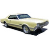 Headliner for 1966 Oldsmobile Cutlass Hardtop 2-Door Vinyl Front 2 pieces