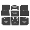Sound Deadener for 1955-1957 Pontiac Catalina Die Cut EVA Complete 7Pc