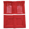 Carpet for Vintage Mercury Cyclone GT Convertible, Red Inserts, Molded Style - US Made Automotive-Grade Flooring Kit.