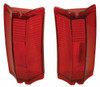 Tail Lamp Lens for 1965 Chevrolet El Camino Wagon Pair