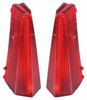 Tail Lamp Lens for 1969 Cadillac DeVille, Exc. Eldorado Fleetwood Pair