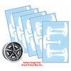 Wheel Paint Masking Kit for 1967-1975 Pontiac Rally Ll Standard Front pieces 14"