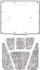 Hood Insulation Pad Heat Shield for 1967-1970 AMC Rebel Under Hood Cover Smooth Hood Insulation Pad Heat Shield for 1967-1970 AMC Rebel Under Hood Cover Smooth