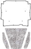 Premium Hood Insulation Pad Heat Shield for 1964-65 Rambler American, ABS & AcoustiShield Materials, US-Made Premium Hood Insulation Pad Heat Shield for 1964-65 Rambler American, ABS & AcoustiShield Materials, US-Made