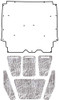 Hood Insulation Pad Heat Shield for 1969 Rambler American Hood Insulation Pad Heat Shield for 1969 Rambler American