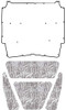 Hood Insulation Pad Heat Shield for 1965-1966 AMC Ambassador Hood Insulation Pad Heat Shield for 1965-1966 AMC Ambassador