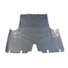 Trunk Floor Mat Cover for 1964 Plymouth Fury Hardtop, Gray Herringbone Rubber Material, Made in USA.
