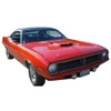 Headliner for 1972-1974 Plymouth Cuda Hardtop 2-DR Vinyl Front Rear 1 pc