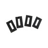 Rubber door hinge gasket for vintage vehicle restoration, high-quality material, essential part for door assembly.