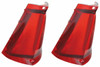 Tail Fin Lamp Lens for 1964 Calais DeVille Eldorado Fleetwood Series 62, 65 Pair