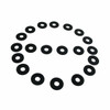 Flat Rubber Washers for Universal Applications 20 Piece EDMP Rubber UW 20
