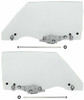 Door Glass Assembly for 1970-1972 Chevrolet Chevelle Coupe, Pair