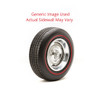 235/70R15 Streetsteel Milestar Tire With 3.25" White Wall - Modified Sidewall 1