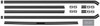 Body Stripe Decals for 1973-1977 Chevrolet El Camino Black