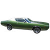 Headliner for 1971 Dodge Charger 2 Door Hardtop Vinyl Non-Perforated Black Non Perforated Vinyl