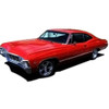 Headliner for 1967 Chevrolet Impala 2 Door Fastback Vinyl Impala Leather Black Impala Leather Vinyl With Sails