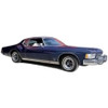Headliner for 1971-1973 Buick Riviera 2 Door Hardtop Vinyl Perforated Black Perforated Vinyl