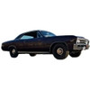 Headliner for 1967 Chevrolet Chevelle 2 Door Hardtop Vinyl Impala Leather Black Impala Leather Vinyl With Sail Panels