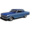 Headliner for 1965 Chevrolet Nova 2 Door Sedan Vinyl Tier Black Tier Vinyl
