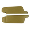 Sun Visor for 1972-1973 Dodge Charger 2 Door Hardtop, Coupe Cardboard/Fiberboard Coachman Black Coachman Vinyl 2 Piece