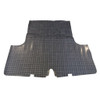 Trunk Floor Mat Cover for 1962 Plymouth Belvedere 2DR Hardtop, Gray Herringbone Rubber Material, Front Area Coverage.